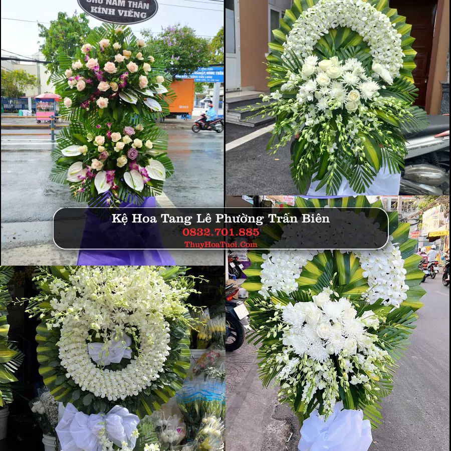 Vòng hoa chia buồn Phường Trấn Biên - ThuyHoaTuoi.Com