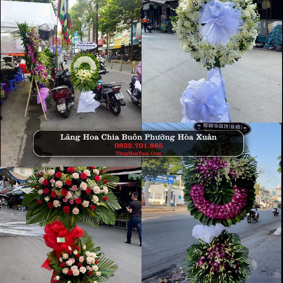 Vòng hoa chia buồn Phường Hòa Xuân - ThuyHoaTuoi.Com