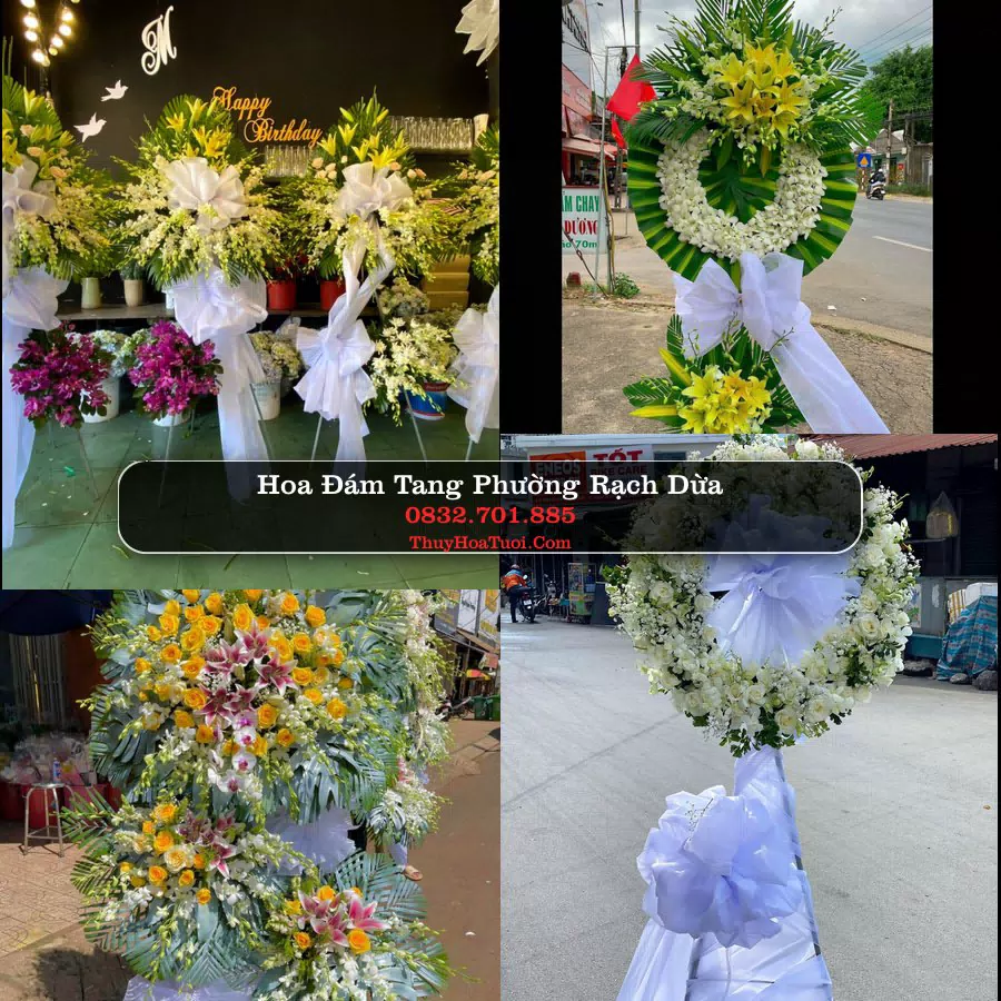 Đặt Vòng Hoa Chia Buồn tại Phường Rạch Dừa, TP.HCM