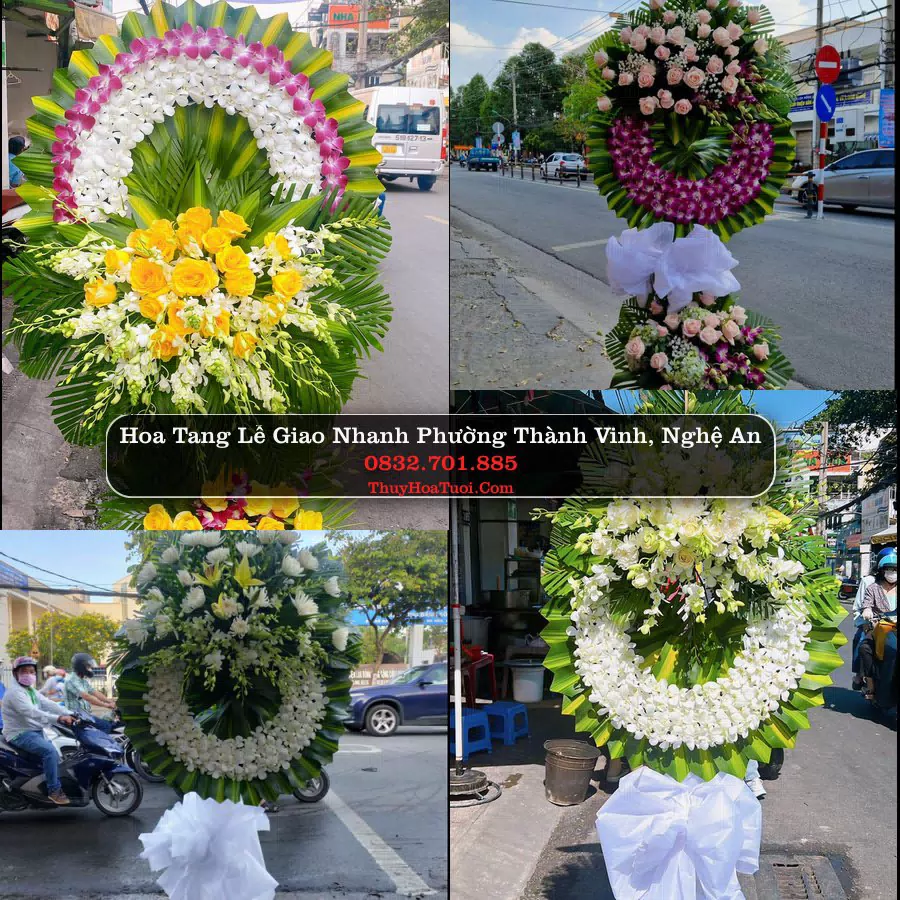 Vòng hoa chia buồn Phường Thành Vinh - ThuyHoaTuoi.Com