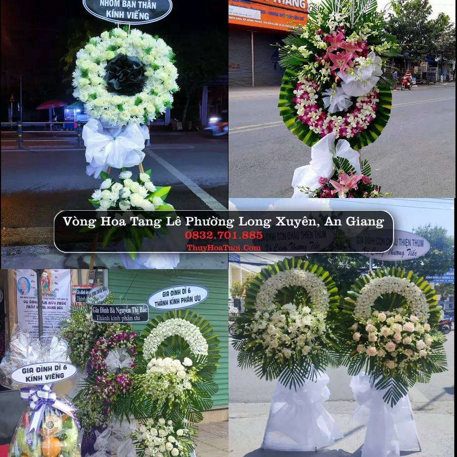 Vòng hoa chia buồn Phường Long Xuyên - ThuyHoaTuoi.Com