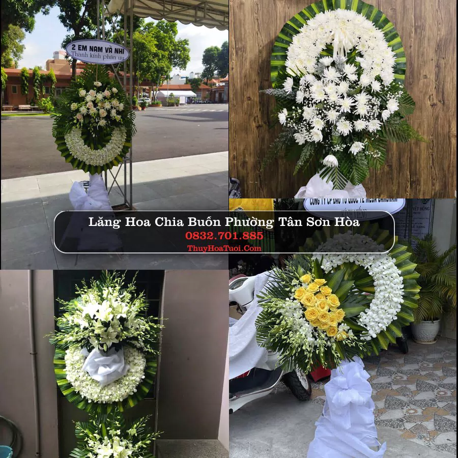 Vòng hoa chia buồn Phường Tân Sơn Hòa - ThuyHoaTuoi.Com