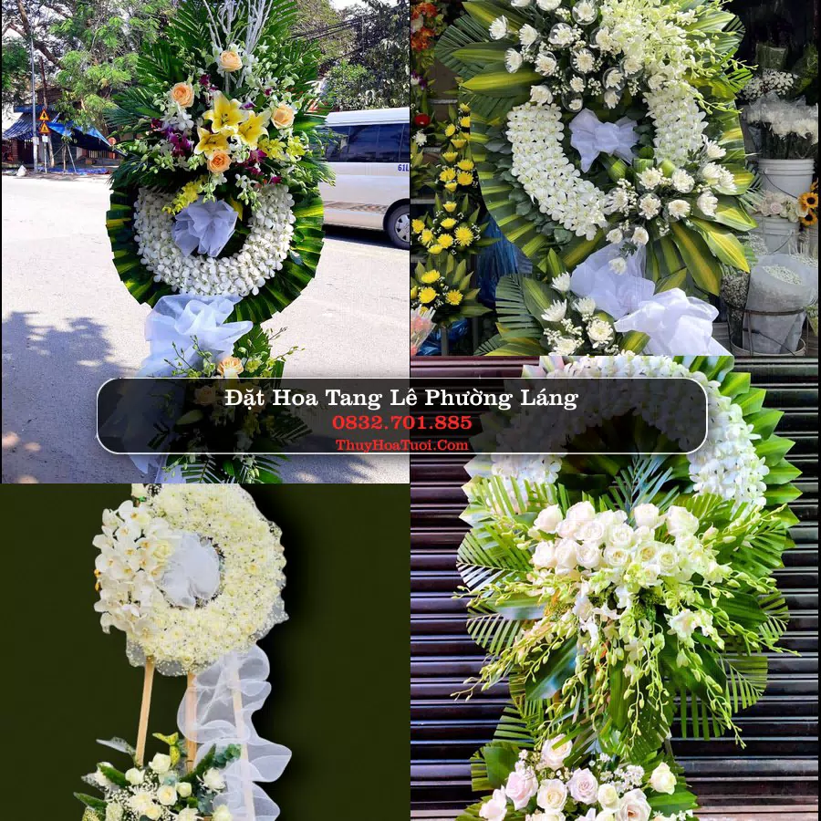 Vòng hoa chia buồn Phường Láng - ThuyHoaTuoi.Com