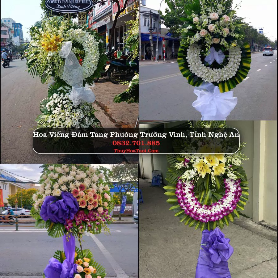 Vòng hoa chia buồn Phường Trường Vinh - ThuyHoaTuoi.Com