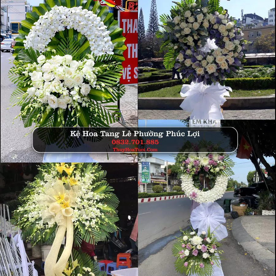 Vòng hoa chia buồn Phường Phúc Lợi - ThuyHoaTuoi.Com