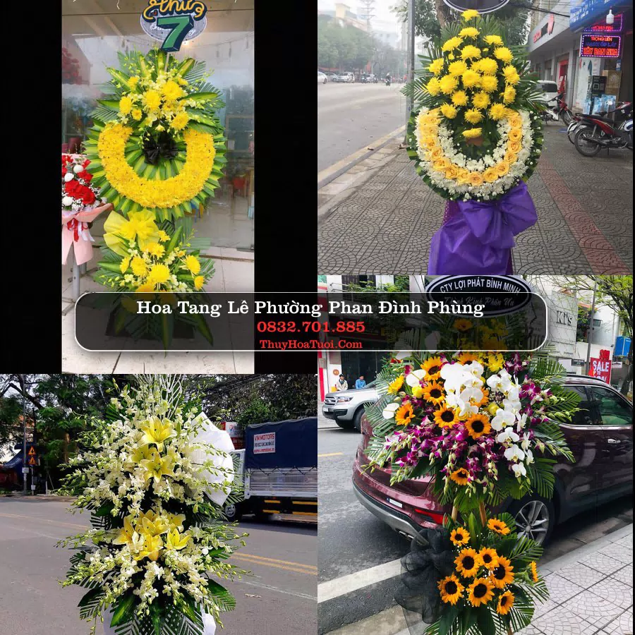 Vòng hoa chia buồn Phường Phan Đình Phùng - ThuyHoaTuoi.Com