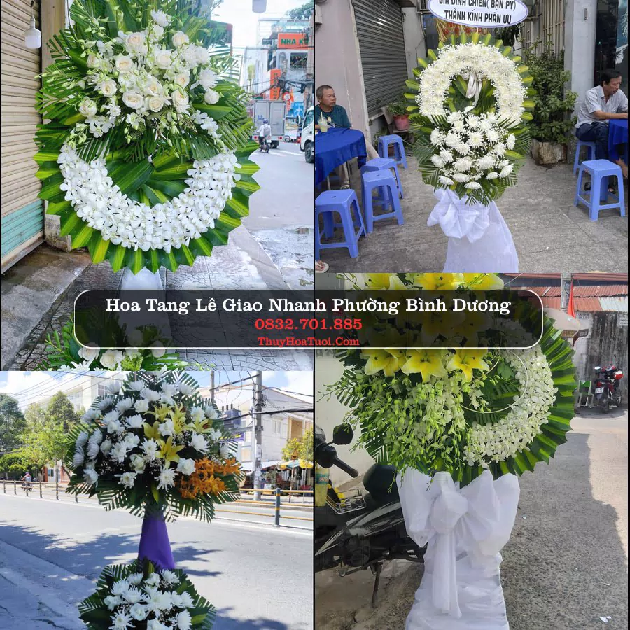 Vòng hoa chia buồn Phường Bình Dương - ThuyHoaTuoi.Com