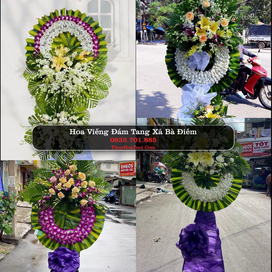 Vòng hoa chia buồn Xã Bà Điểm - ThuyHoaTuoi.Com
