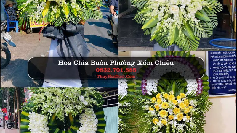 Đặt Vòng Hoa Chia Buồn tại Phường Xóm Chiếu, TP.HCM