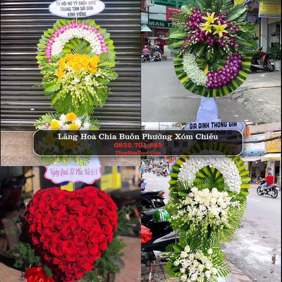 Kệ hoa tang lễ giao tại Phường Xóm Chiếu, TP.HCM