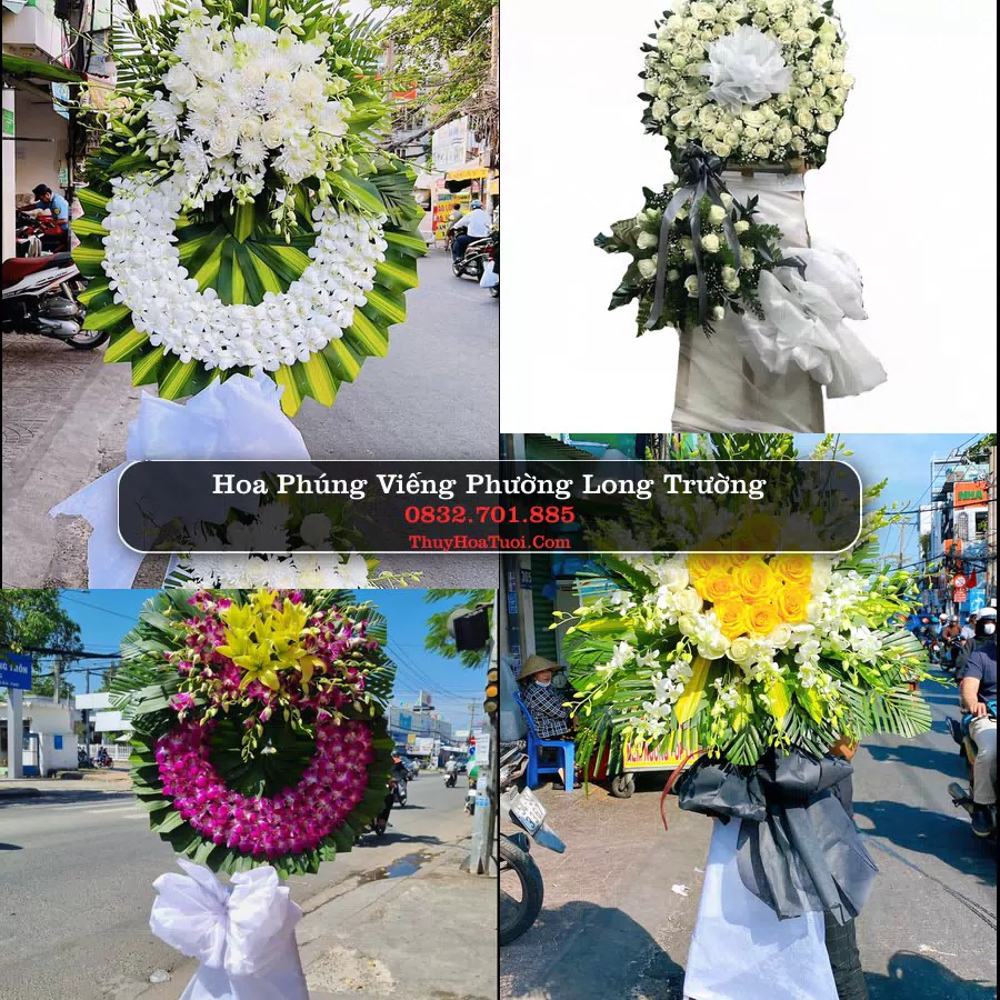 Vòng hoa chia buồn Phường Long Trường - ThuyHoaTuoi.Com