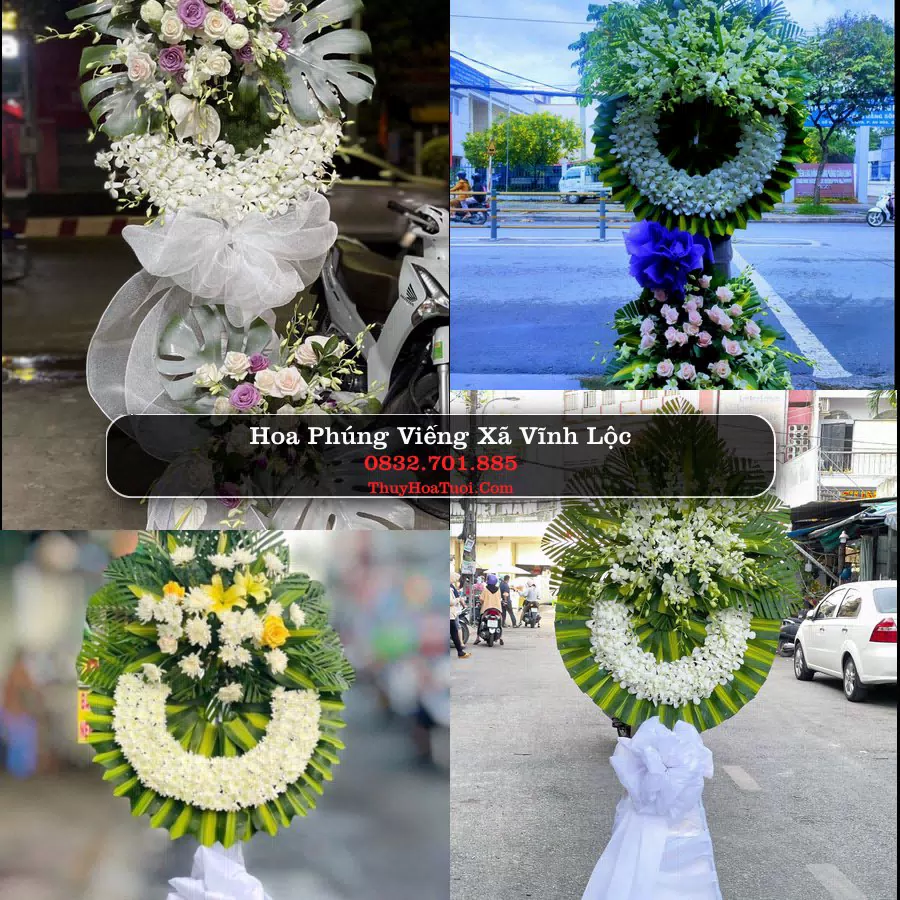 Vòng hoa chia buồn Xã Vĩnh Lộc - ThuyHoaTuoi.Com