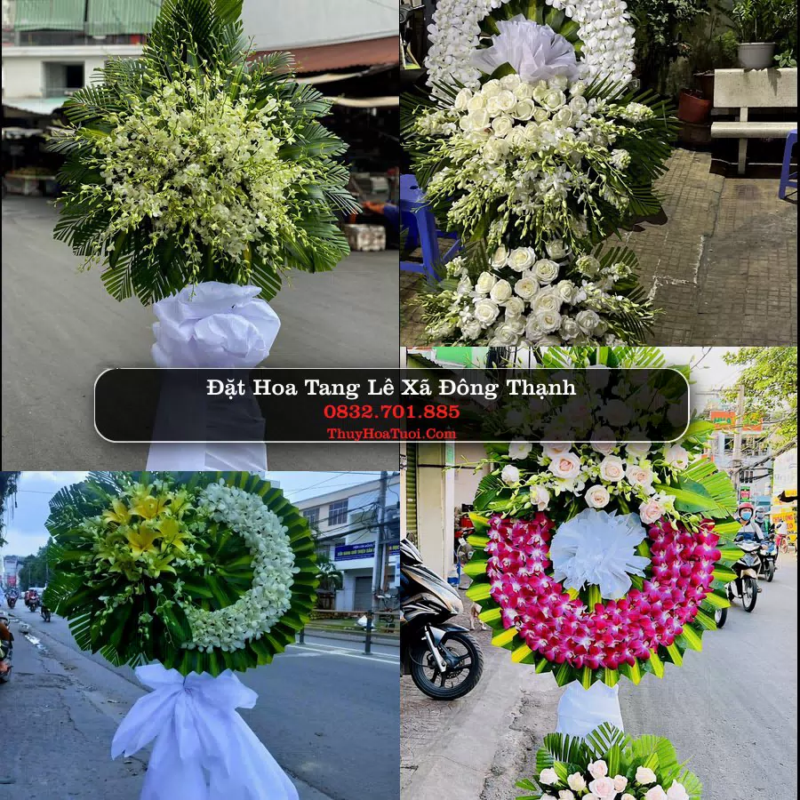 Vòng hoa chia buồn Xã Đông Thạnh - ThuyHoaTuoi.Com