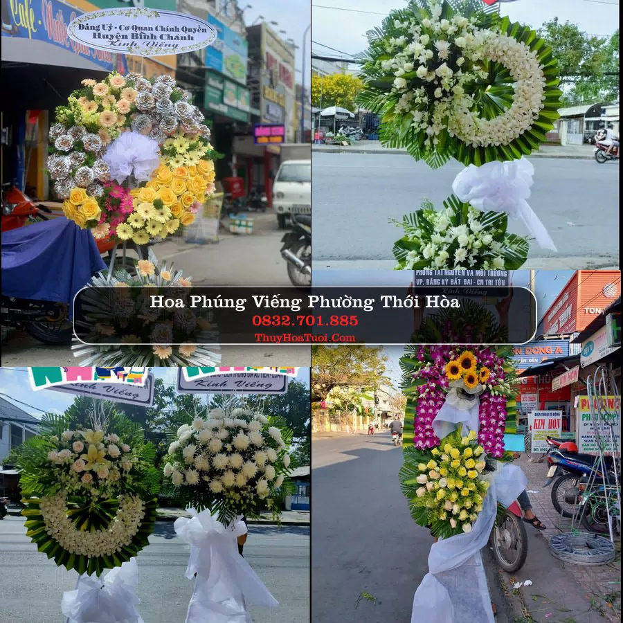 Vòng hoa chia buồn Phường Thới Hòa - ThuyHoaTuoi.Com