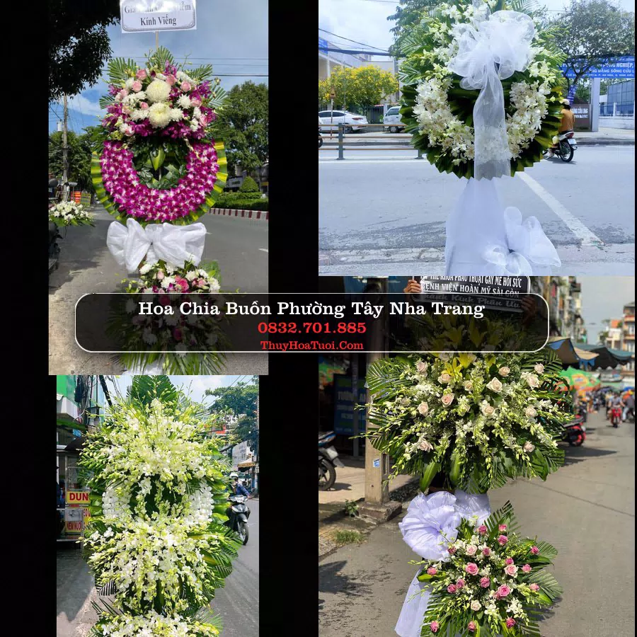 Đặt Vòng Hoa Chia Buồn tại Phường Tây Nha Trang, Khánh Hòa