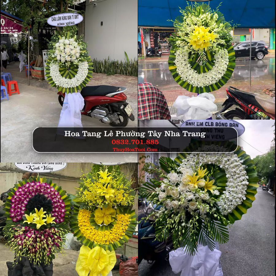 Vòng hoa chia buồn Phường Tây Nha Trang - ThuyHoaTuoi.Com