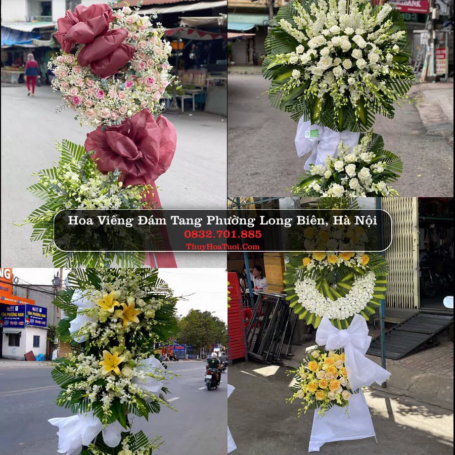 Vòng hoa chia buồn Phường Long Biên - ThuyHoaTuoi.Com