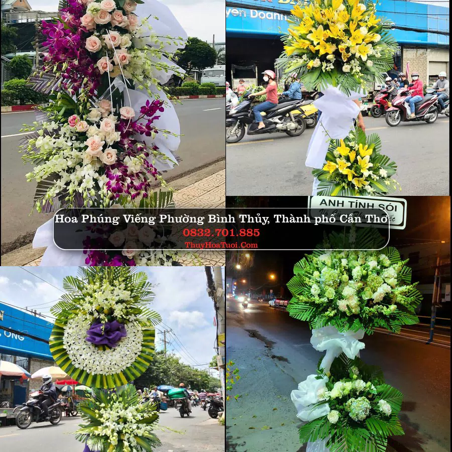 Vòng hoa chia buồn Phường Bình Thủy - ThuyHoaTuoi.Com