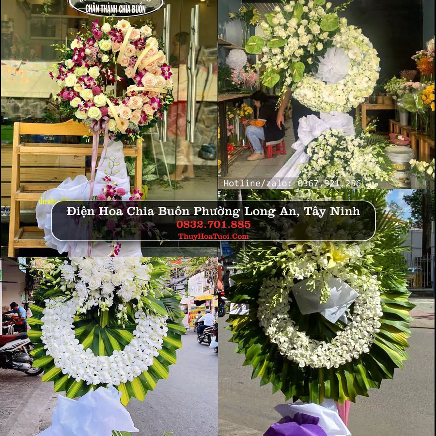 Vòng hoa chia buồn Phường Long An - ThuyHoaTuoi.Com