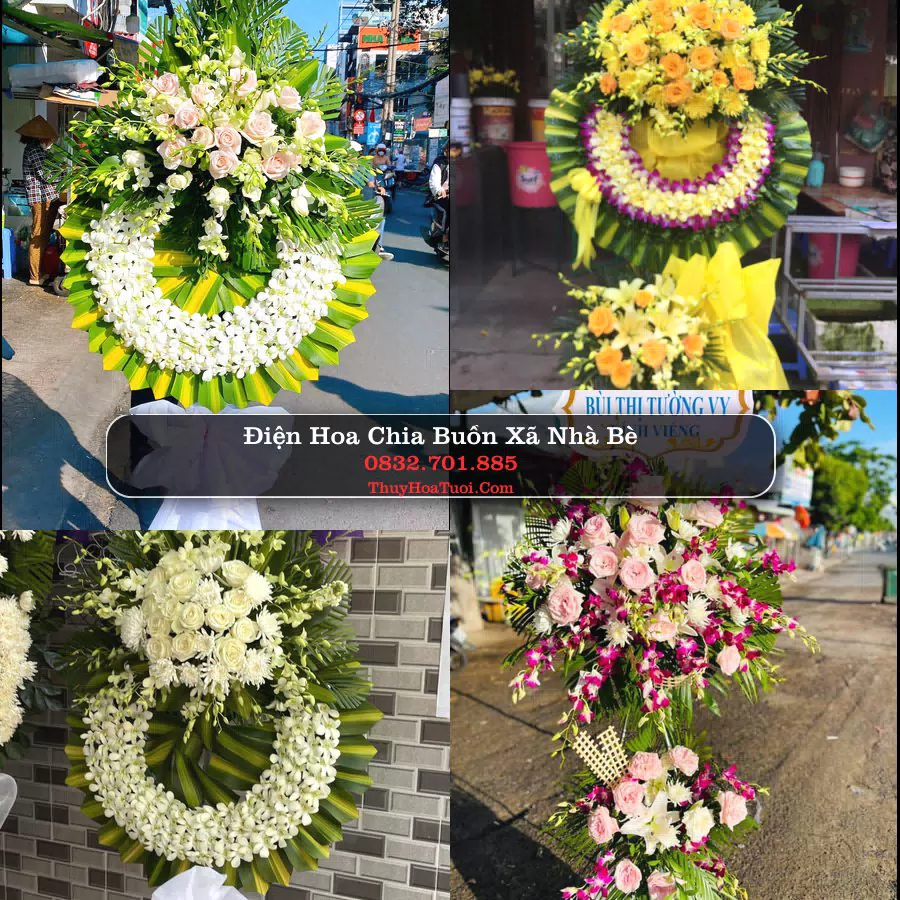 Vòng hoa chia buồn Xã Nhà Bè - ThuyHoaTuoi.Com