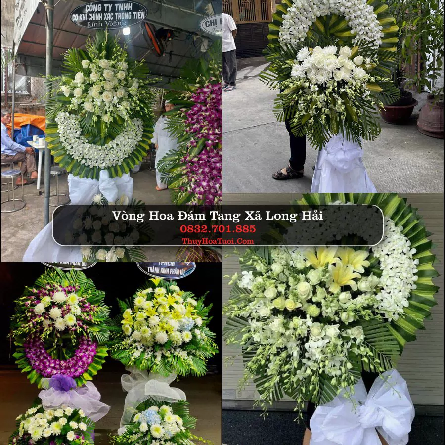 Vòng hoa chia buồn Xã Long Hải - ThuyHoaTuoi.Com