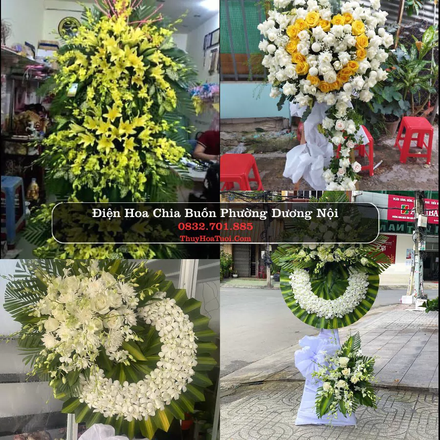 Vòng hoa chia buồn Phường Dương Nội - ThuyHoaTuoi.Com