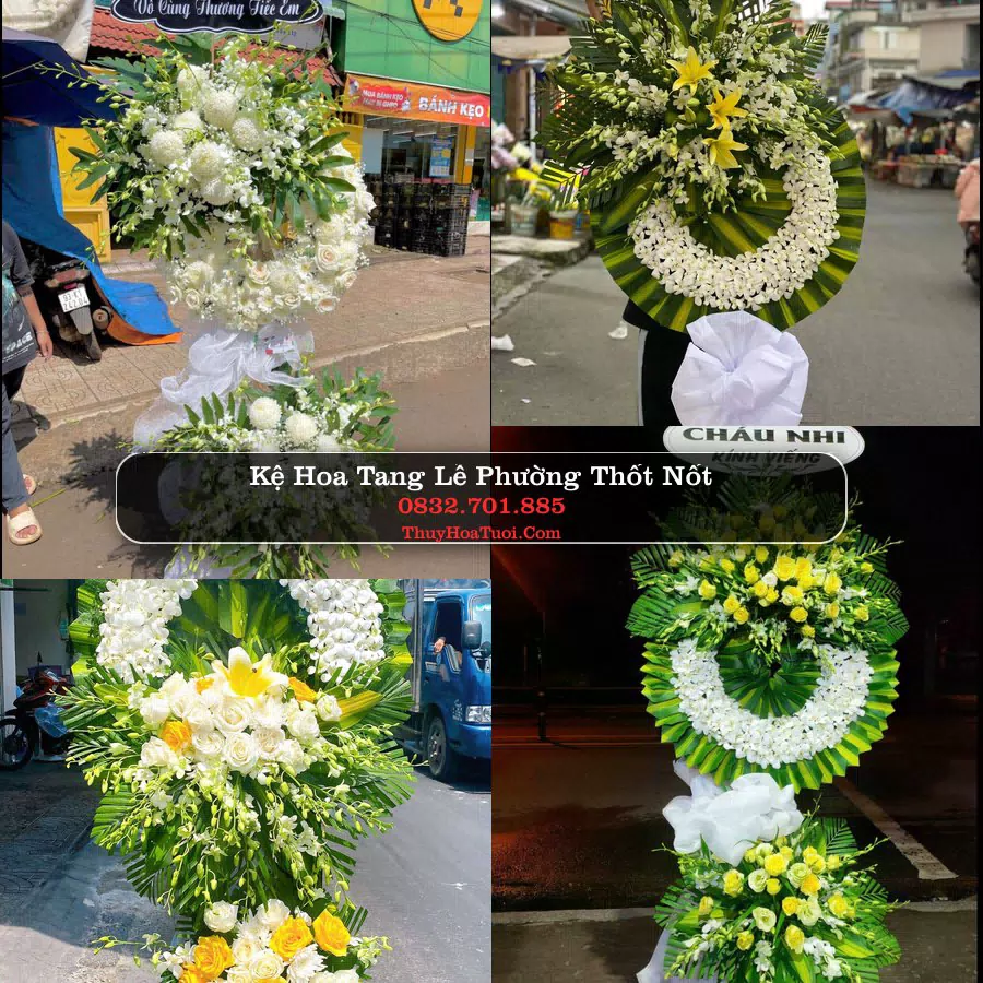 Vòng hoa chia buồn Phường Thốt Nốt - ThuyHoaTuoi.Com