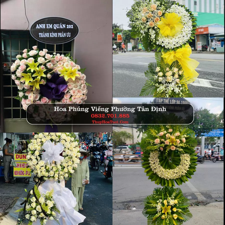Vòng hoa chia buồn Phường Tân Định - ThuyHoaTuoi.Com