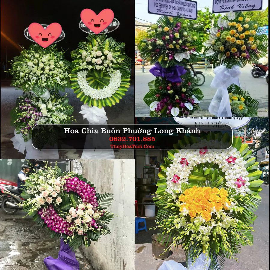 Vòng hoa chia buồn Phường Long Khánh - ThuyHoaTuoi.Com