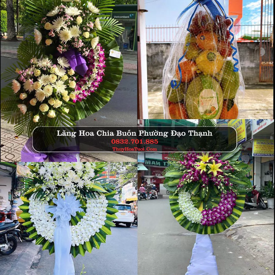 Vòng hoa chia buồn Phường Đạo Thạnh - ThuyHoaTuoi.Com