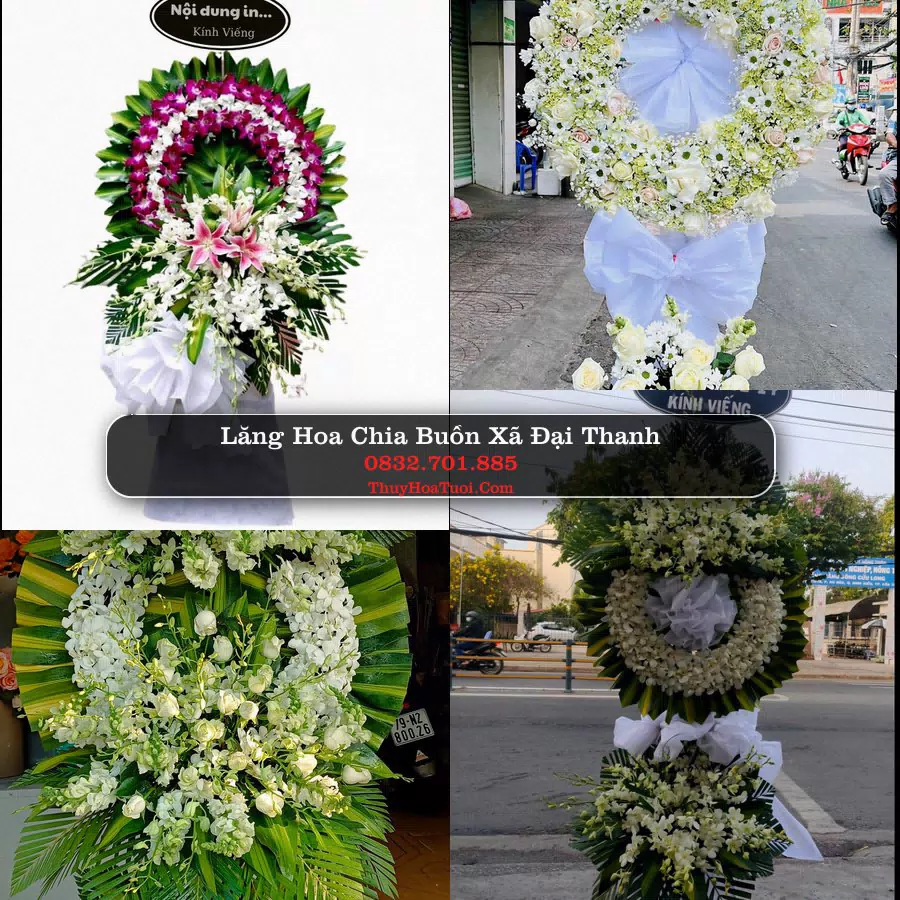 Vòng hoa chia buồn Xã Đại Thanh - ThuyHoaTuoi.Com