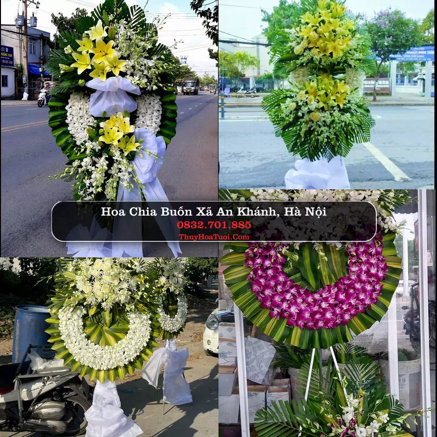 Vòng hoa chia buồn Xã An Khánh - ThuyHoaTuoi.Com