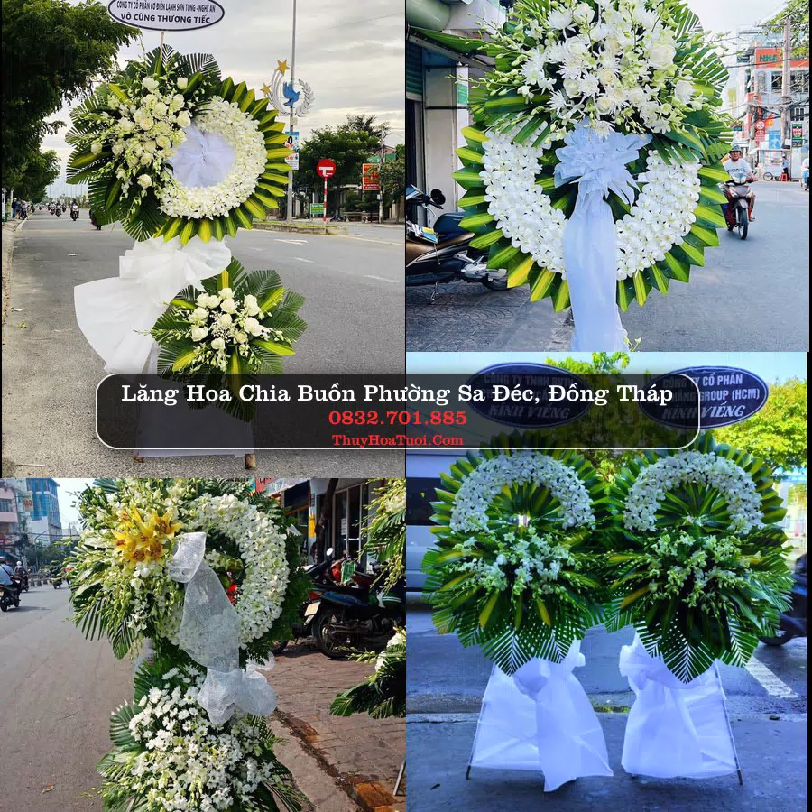 Vòng hoa chia buồn Phường Sa Đéc - ThuyHoaTuoi.Com
