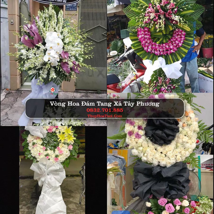 Kệ hoa tang lễ giao tại Xã Tây Phương, Hà Nội