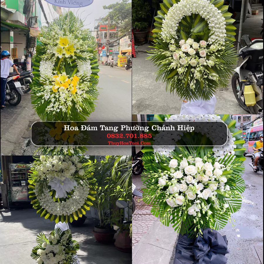 Vòng hoa chia buồn Phường Chánh Hiệp - ThuyHoaTuoi.Com