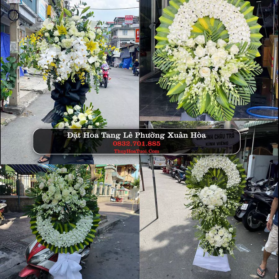 Vòng hoa chia buồn Phường Xuân Hòa - ThuyHoaTuoi.Com