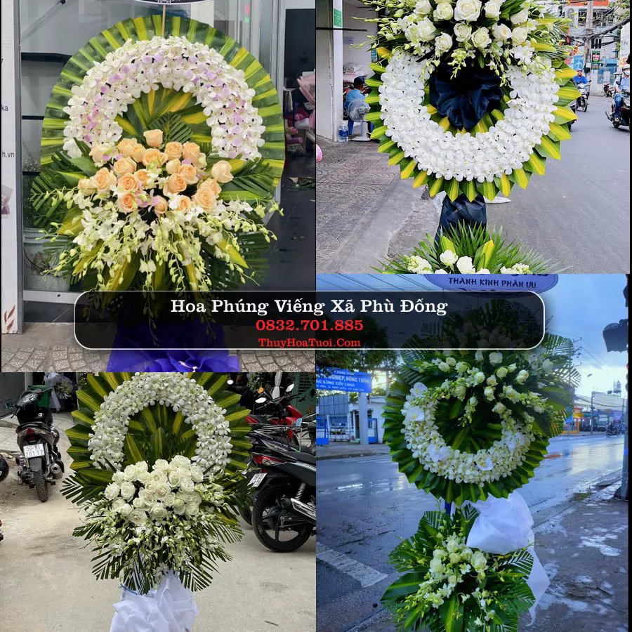Vòng hoa chia buồn Xã Phù Đổng - ThuyHoaTuoi.Com