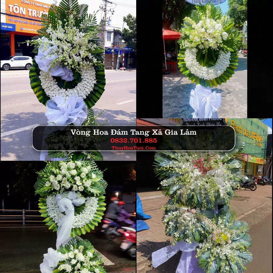 Vòng hoa chia buồn Xã Gia Lâm - ThuyHoaTuoi.Com