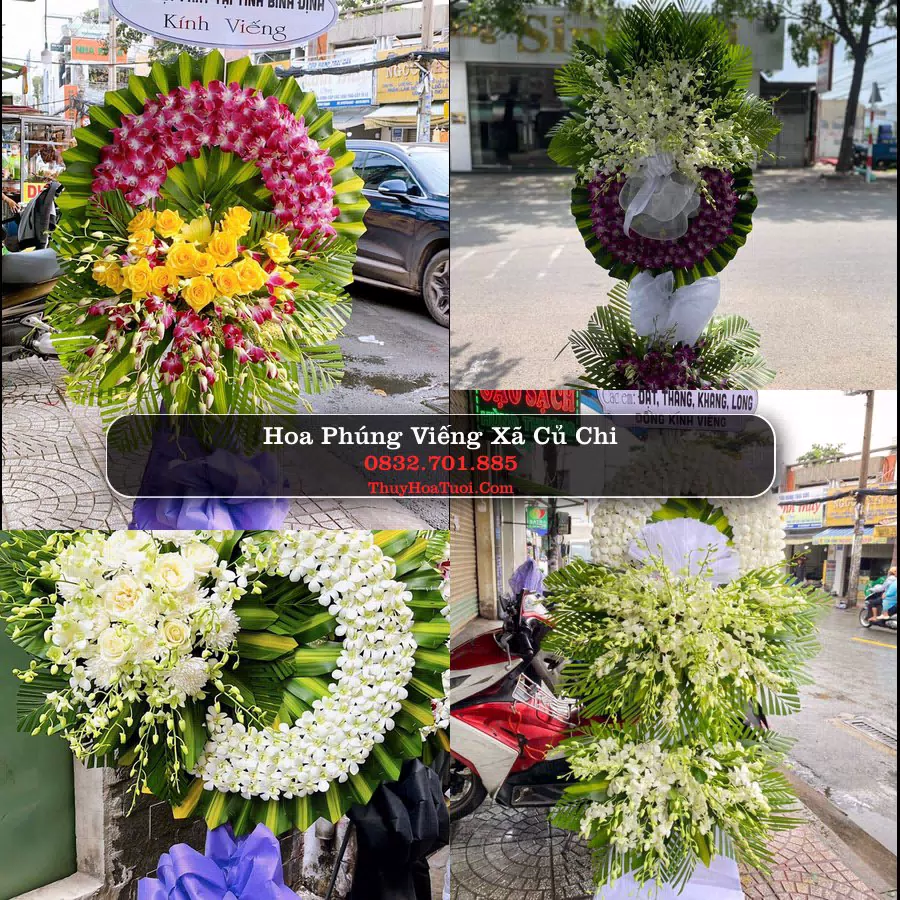 Vòng hoa chia buồn Xã Củ Chi - ThuyHoaTuoi.Com