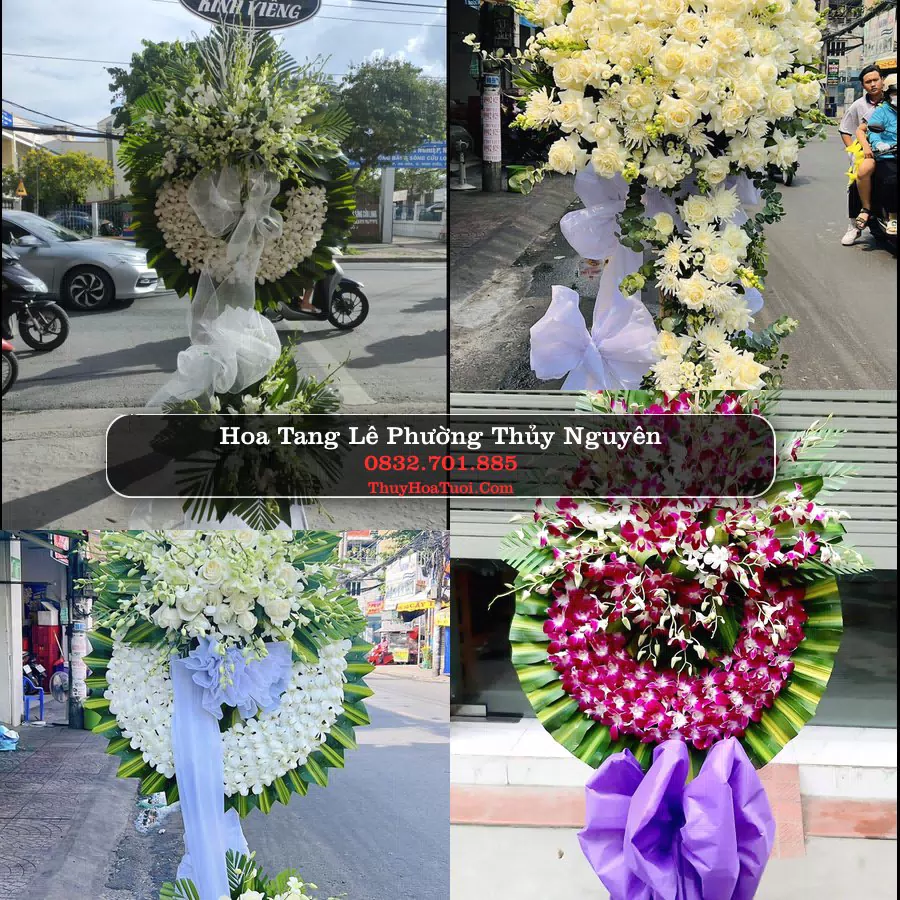 Vòng hoa chia buồn Phường Thủy Nguyên - ThuyHoaTuoi.Com