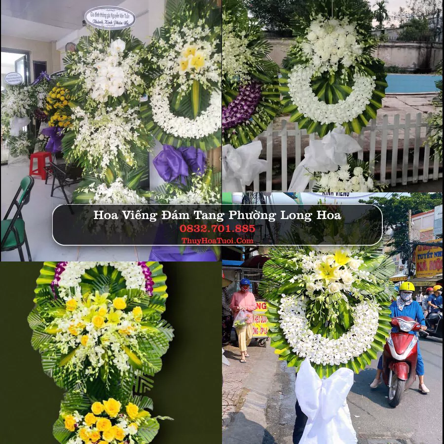 Vòng hoa chia buồn Phường Long Hoa - ThuyHoaTuoi.Com
