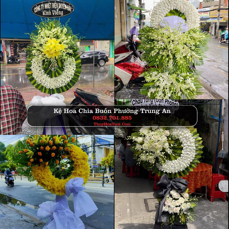 Kệ hoa tang lễ giao tại Phường Trung An, Đồng Tháp