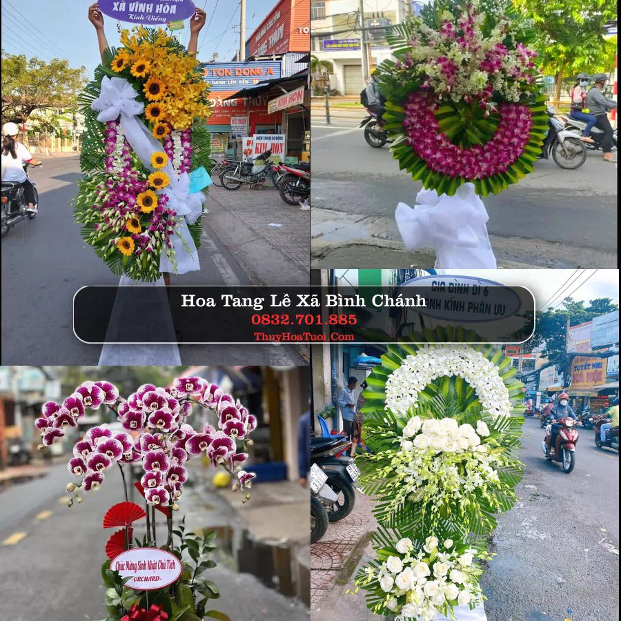Vòng hoa chia buồn Xã Bình Chánh - ThuyHoaTuoi.Com