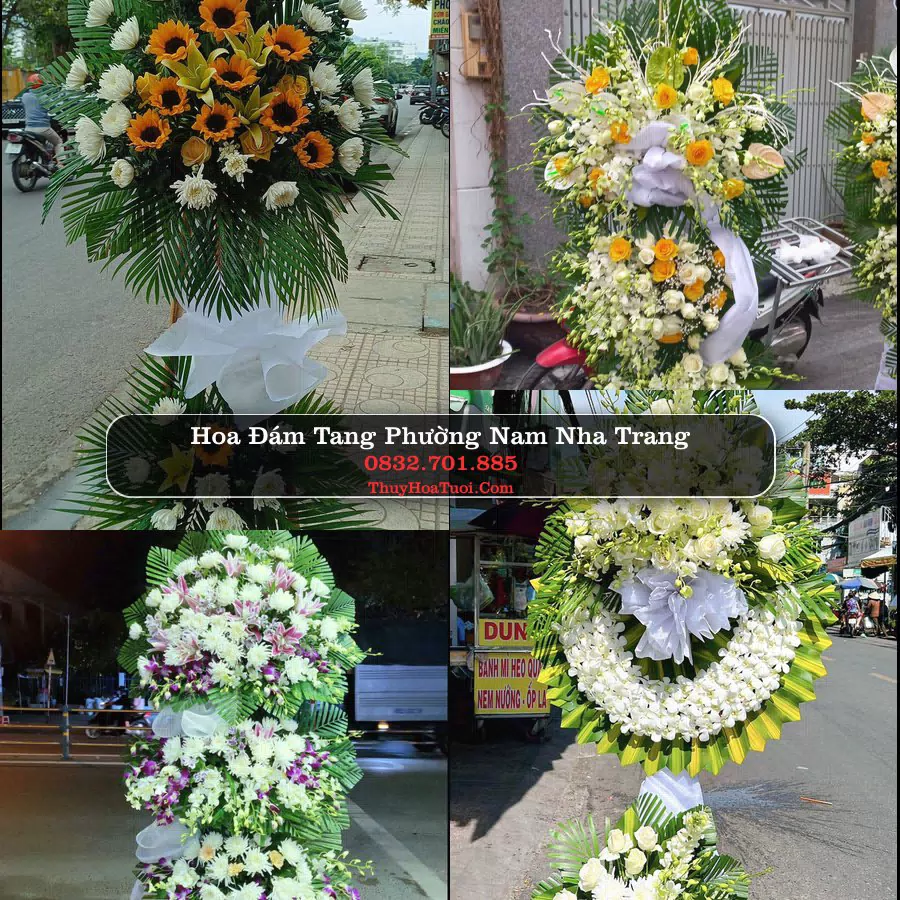 Vòng hoa chia buồn Phường Nam Nha Trang - ThuyHoaTuoi.Com