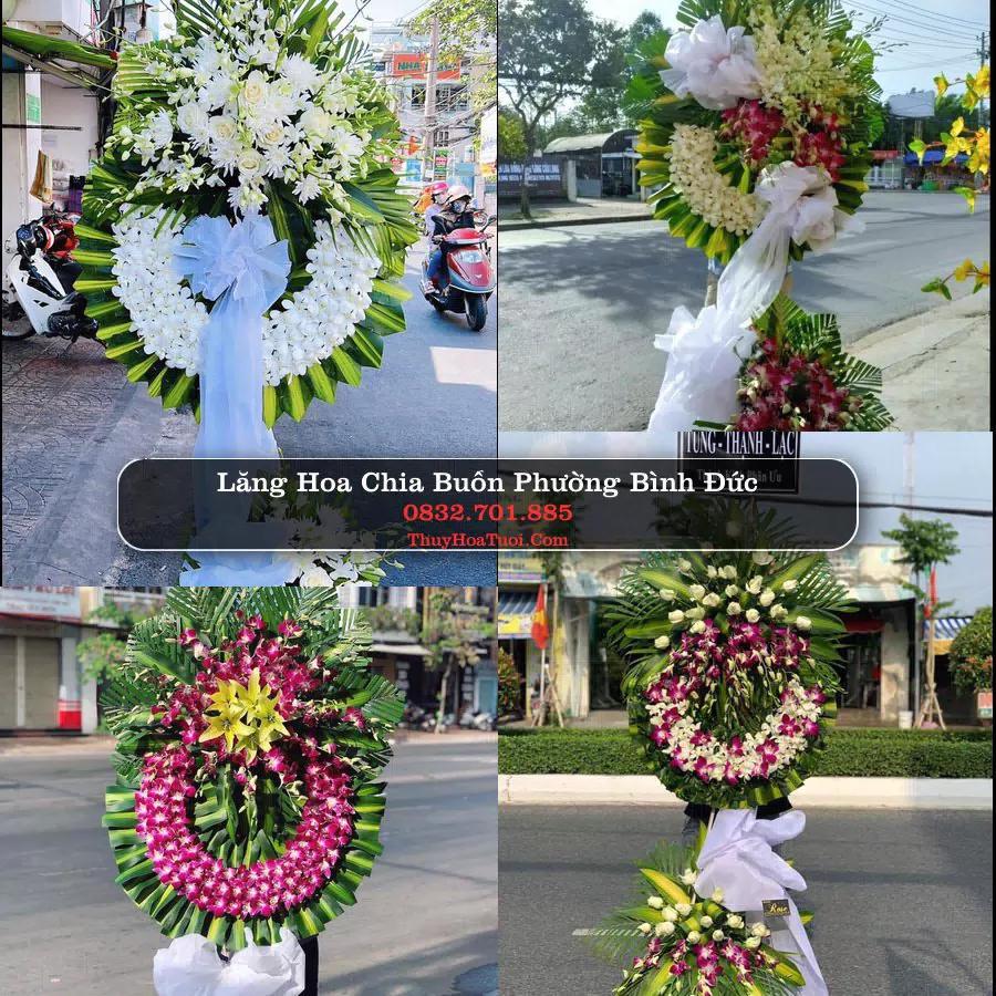 Vòng hoa chia buồn Phường Bình Đức - ThuyHoaTuoi.Com
