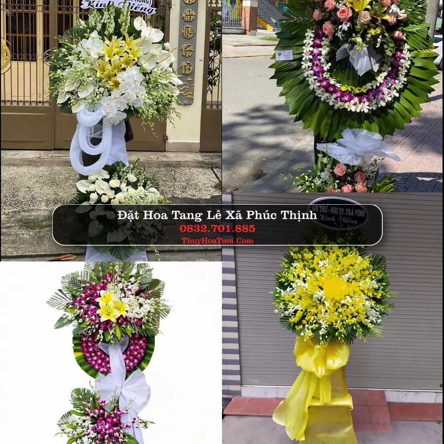 Vòng hoa chia buồn Xã Phúc Thịnh - ThuyHoaTuoi.Com