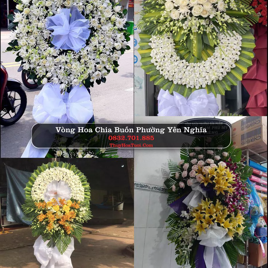Vòng hoa chia buồn Phường Yên Nghĩa - ThuyHoaTuoi.Com