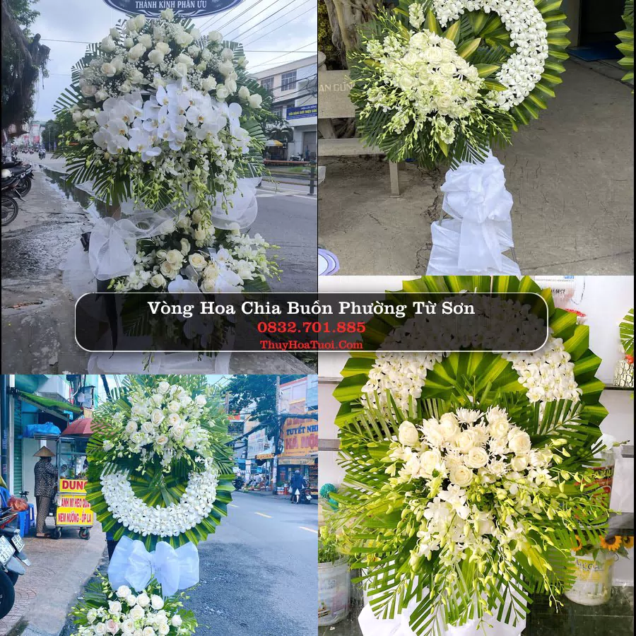 Vòng hoa chia buồn Phường Từ Sơn - ThuyHoaTuoi.Com