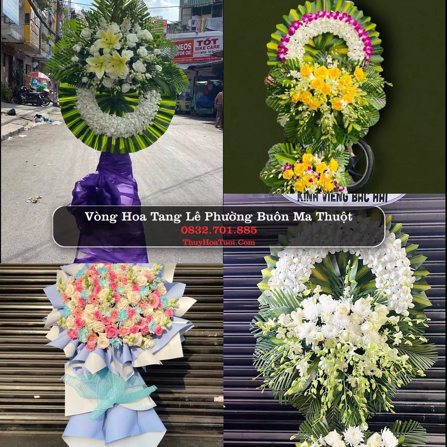 Vòng hoa chia buồn Phường Buôn Ma Thuột - ThuyHoaTuoi.Com