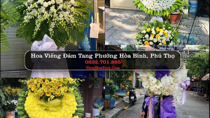 Đặt Vòng Hoa Tang Lễ tại Phường Hòa Bình, Phú Thọ